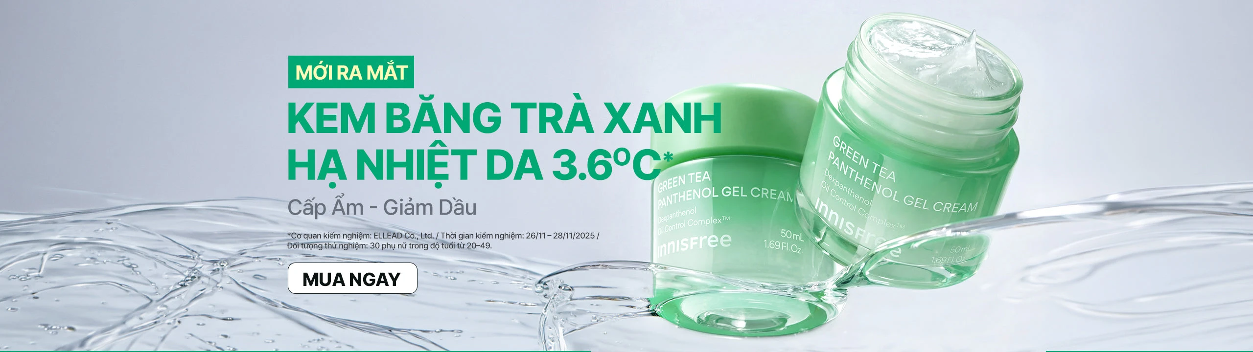 INNISFREE Kem Băng Trà Xanh Panthenol Gel Cream