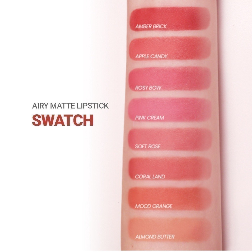 Son lì dạng thỏi siêu nhẹ môi INNISFREE Airy Matte Lipstick 3.5g