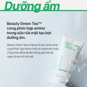 Bộ đôi làm sạch & cấp ẩm Sữa rửa mặt INNISFREE GreenTea Amino Cl