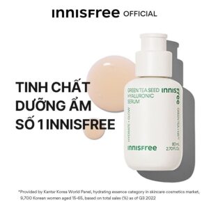 Bộ đôi Serum Trà Xanh INNISFREE cấp ẩm sâu, phục hồi da với Probioti