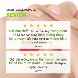 Dầu tẩy trang INNISFREE Green Tea Amino Cleansing Oil 150ml