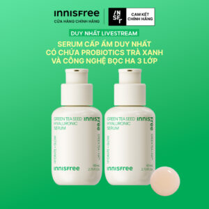 INNISFREE x Bộ đôi Serum trà xanh cấp ẩm sâu phục hồi da, với Probio