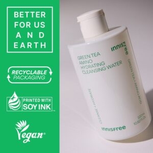 Bộ 2 Nước tẩy trang dưỡng ẩm INNISFREE Green Tea Amino Cleansing Wat
