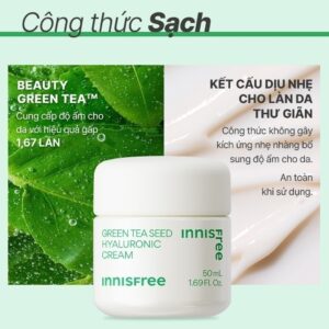 (Quà tặng không bán) Kem dưỡng ẩm trà xanh INNISFREE Green Tea Seed