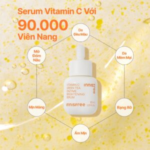 INNISFREE x Serum Vitamin C sáng da, mờ thâm mụn INNISFREE Green Tea