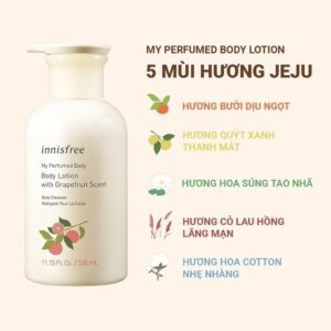 Sữa dưỡng thể hương nước hoa INNISFREE My Perfumed Body Lotion 330ml