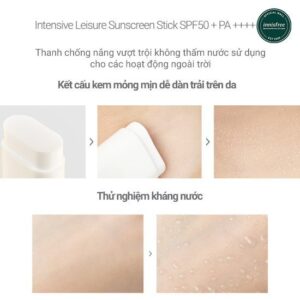 Kem chống nắng chuyên sâu dạng thỏi INNISFREE Intensive Leisure Suns