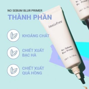Kem lót kiềm dầu làm mịn lỗ chân lông INNISFREE No Sebum Blur Primer