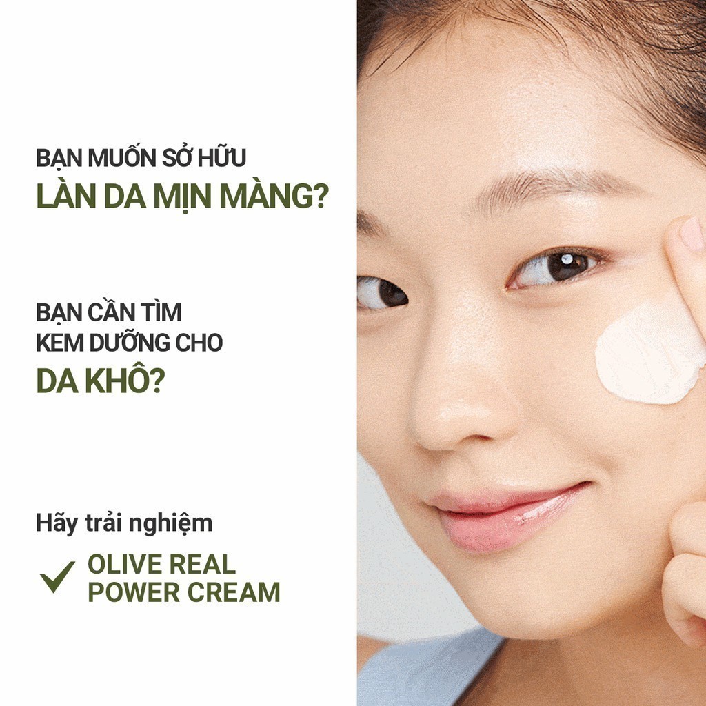 Hiệu quả chăm sóc da vượt trội của INNISFREE Olive Real Power Cream