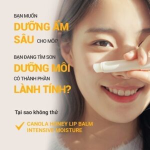 Son dưỡng môi không màu INNISFREE Canola Honey Lip Balm Deep Moistur