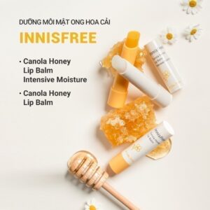 Son dưỡng môi không màu INNISFREE Canola Honey Lip Balm Deep Moistur