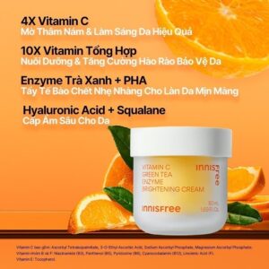 Kem dưỡng Vitamin C sáng da, mờ thâm dạng gel INNISFREE Green Tea En
