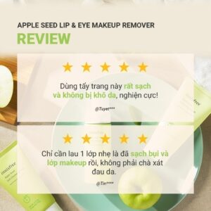 Dầu tẩy trang mắt và môi INNISFREE Apple Seed Lip & Eye Makeup R