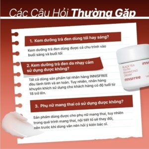 Kem dưỡng da ban đêm ngăn ngừa lão hóa từ trà đen INNISFREE Black Te