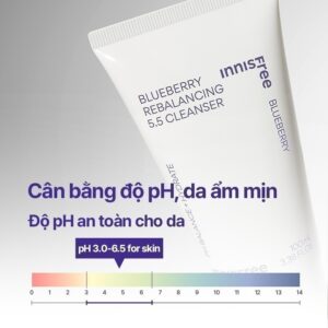 Sữa rửa mặt Blueberry làm sạch, cân bằng dầu và độ ẩm INNISFREE Blue