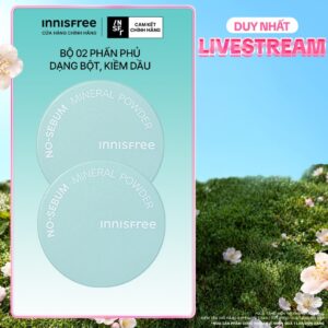 INNISFREE x Bộ 2 Phấn phủ kiềm dầu dạng bột INNISFREE No Sebum Minera