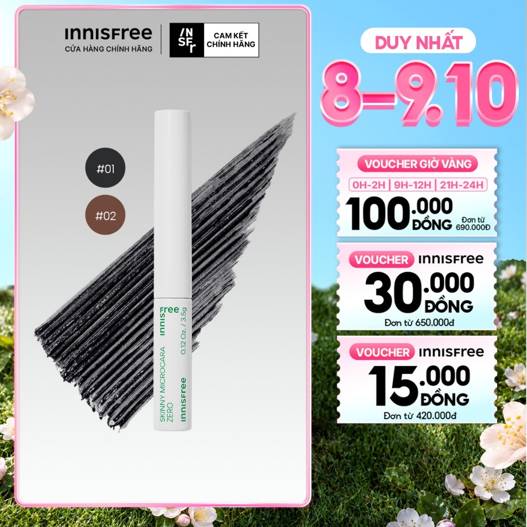 Sản phẩm chăm sóc da chuyên sâu chính hãng INNISFREE Skinny Microcara Zero 3.5g chính hãng