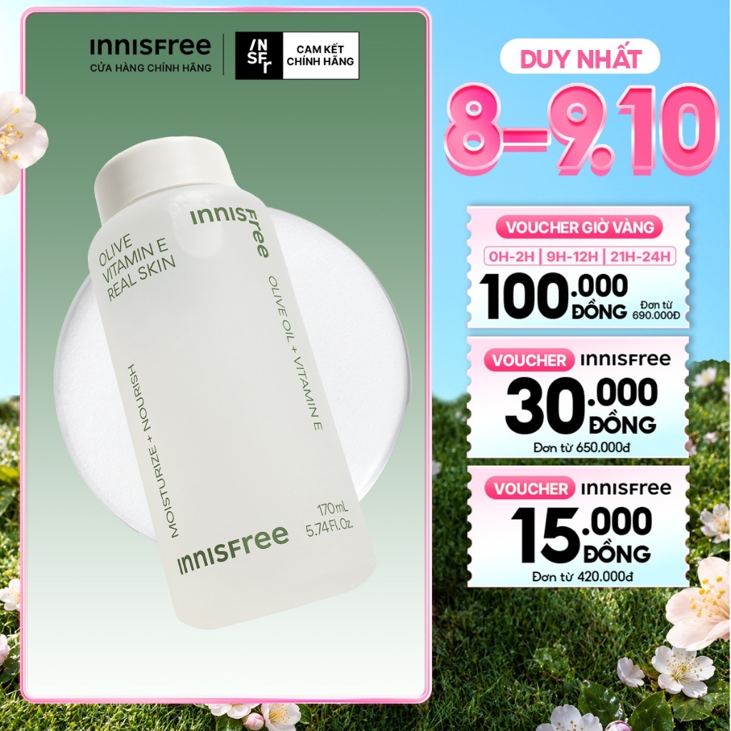 Nước cân bằng dưỡng ẩm INNISFREE Olive Real Skin 170ml