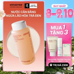 Nước cân bằng ngăn ngừa lão hóa từ trà đen INNISFREE Black Tea Enhanc