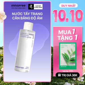 Nước tẩy trang cân bằng giữ ẩm da INNISFREE Blueberry Rebalancing Cl