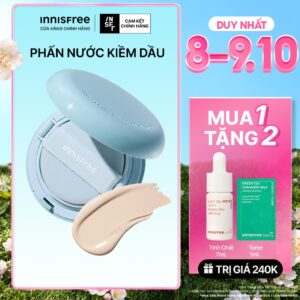 Phấn nước kiềm dầu SPF 29 PA++ INNISFREE No Sebum Powder Cushion 14g