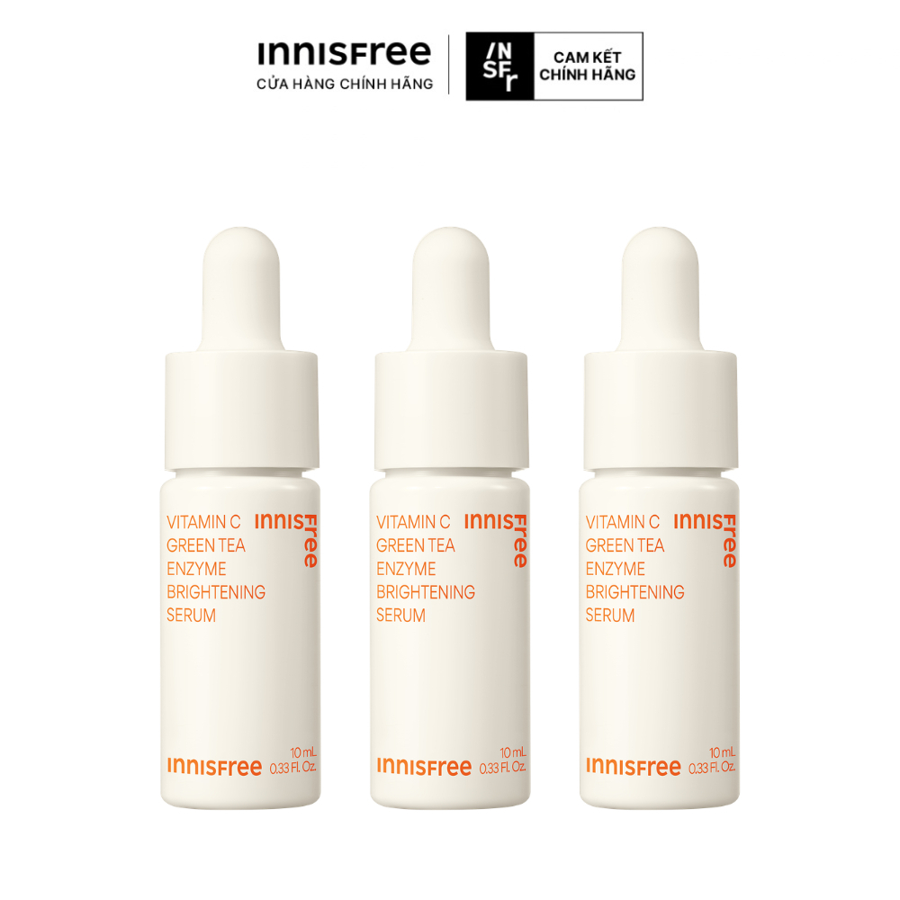 (Quà tặng không bán) Set 03 Tinh chất dưỡng sáng da Vitamin C Green Tea Enzyme Brightening Serum 10mlx3
