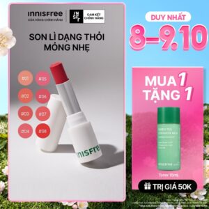 Son lì dạng thỏi siêu nhẹ môi INNISFREE Airy Matte Lipstick 3.5g
