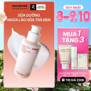 Sữa dưỡng ngăn ngừa lão hóa từ trà đen INNISFREE Black Tea Youth Enha