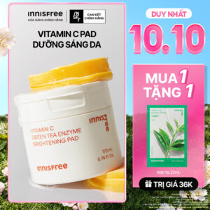 Vitamin C Pad dưỡng sáng da 60 miếng INNISFREE Vitamin C Pad Green Te